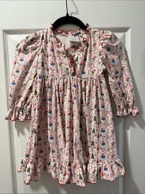 Swoon Baby Floral Button-Front Ruffle Dress Size 4